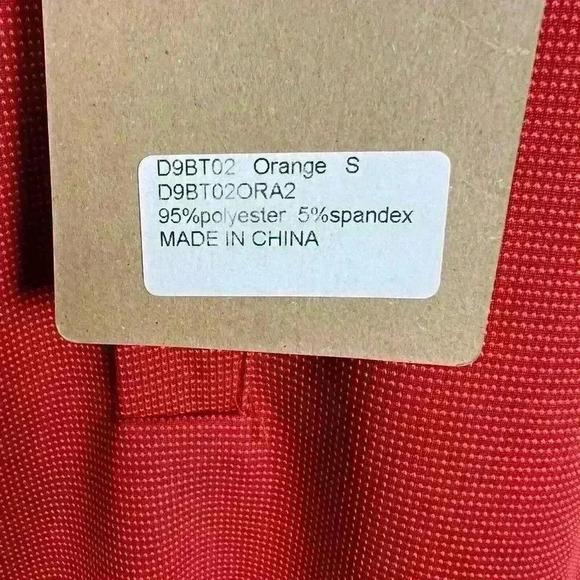 new NWT Derminpro Men's Basic Comfy Shirt Short Sleeve Orange Size Small - Picture 8 of 8